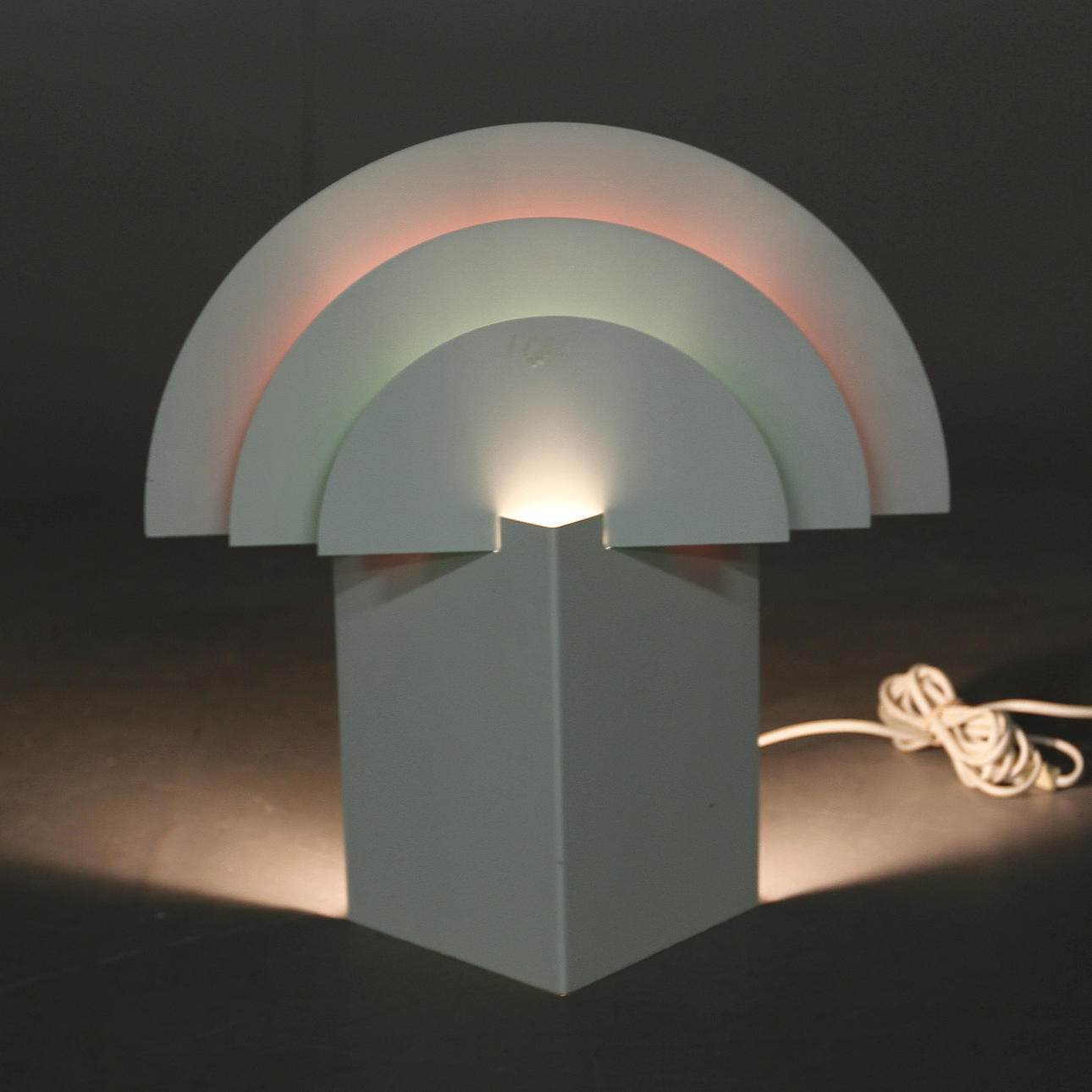 VÄGGLAMPA, plåt, Borens, 1900-talets andra hälft.