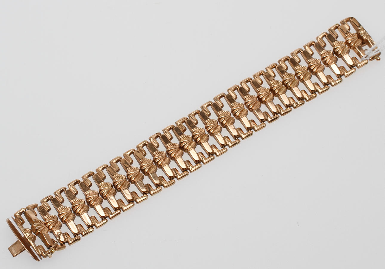 ARMBAND, 14k guld, 24,8 gram.