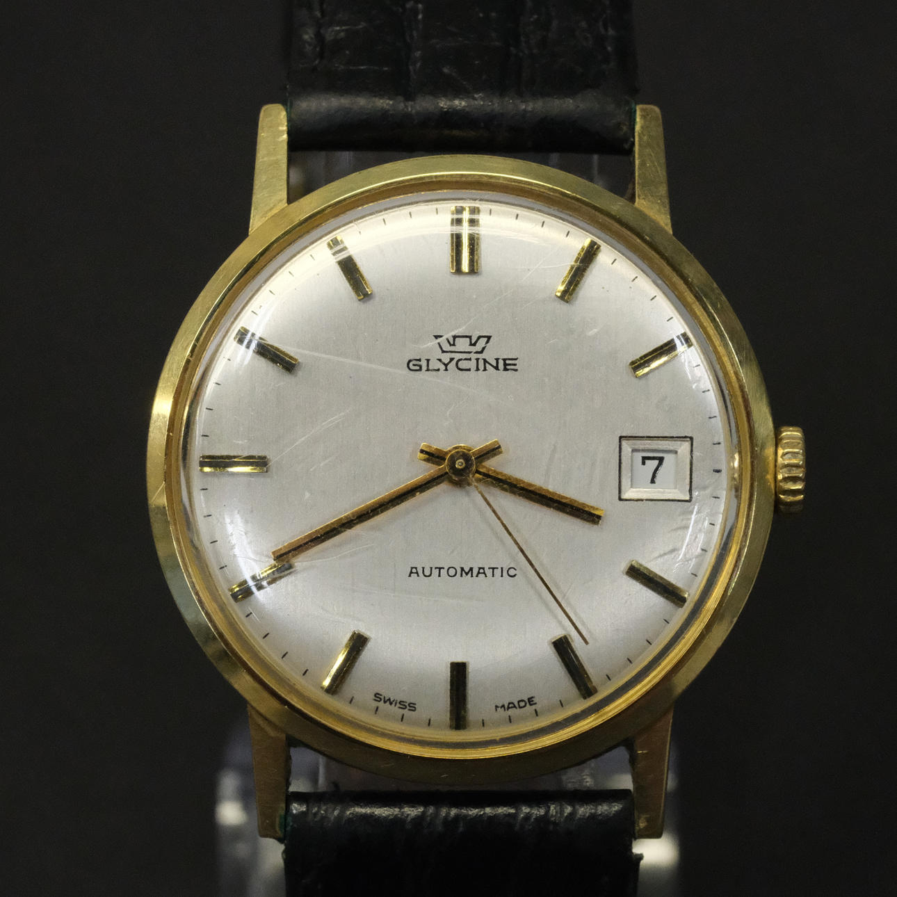 GLYCINE. WRISTWATCH. 18K GOLD, AUTOMATIC.