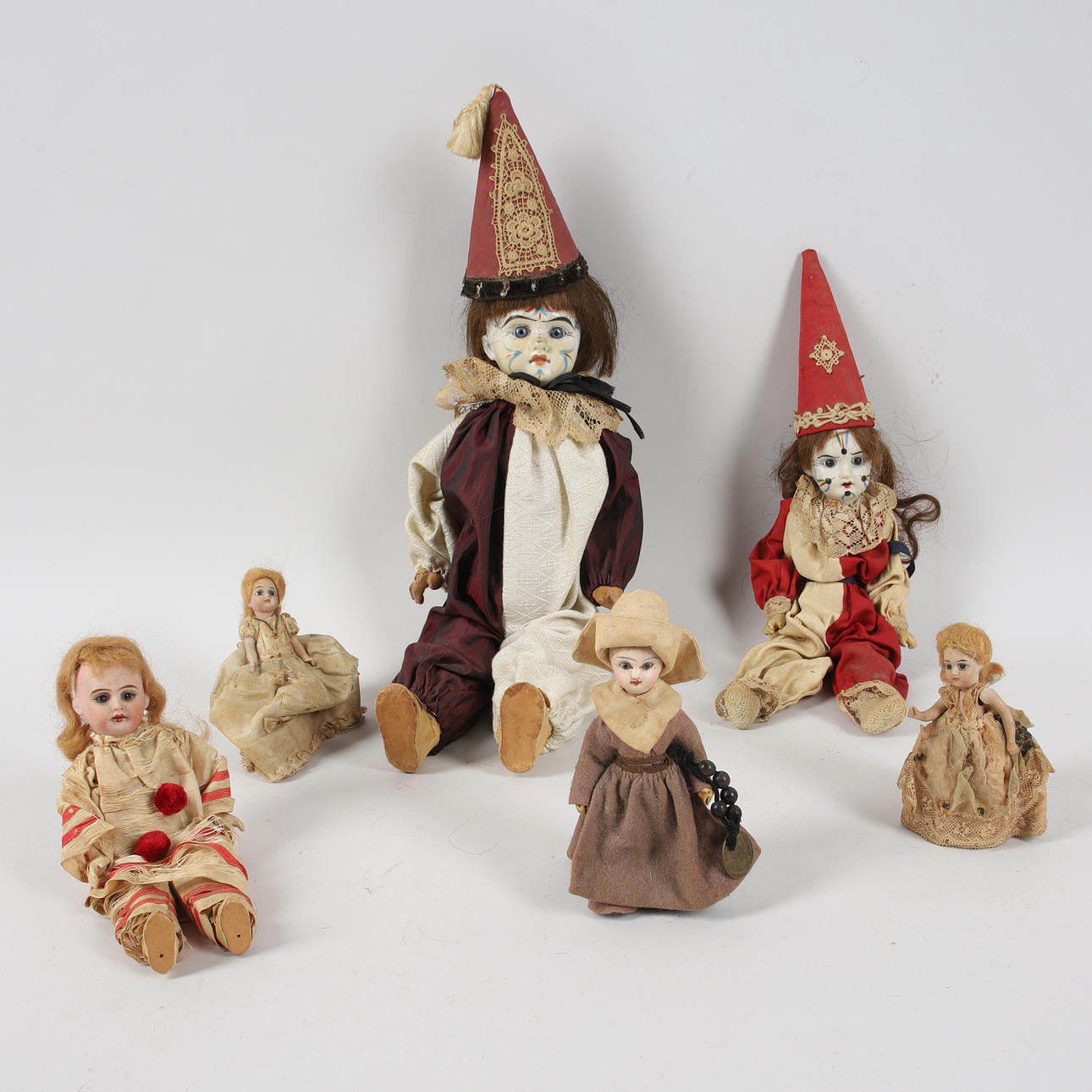 DOCKOR, 6 st, porslin, bl.a. Leconte, Frankrike.