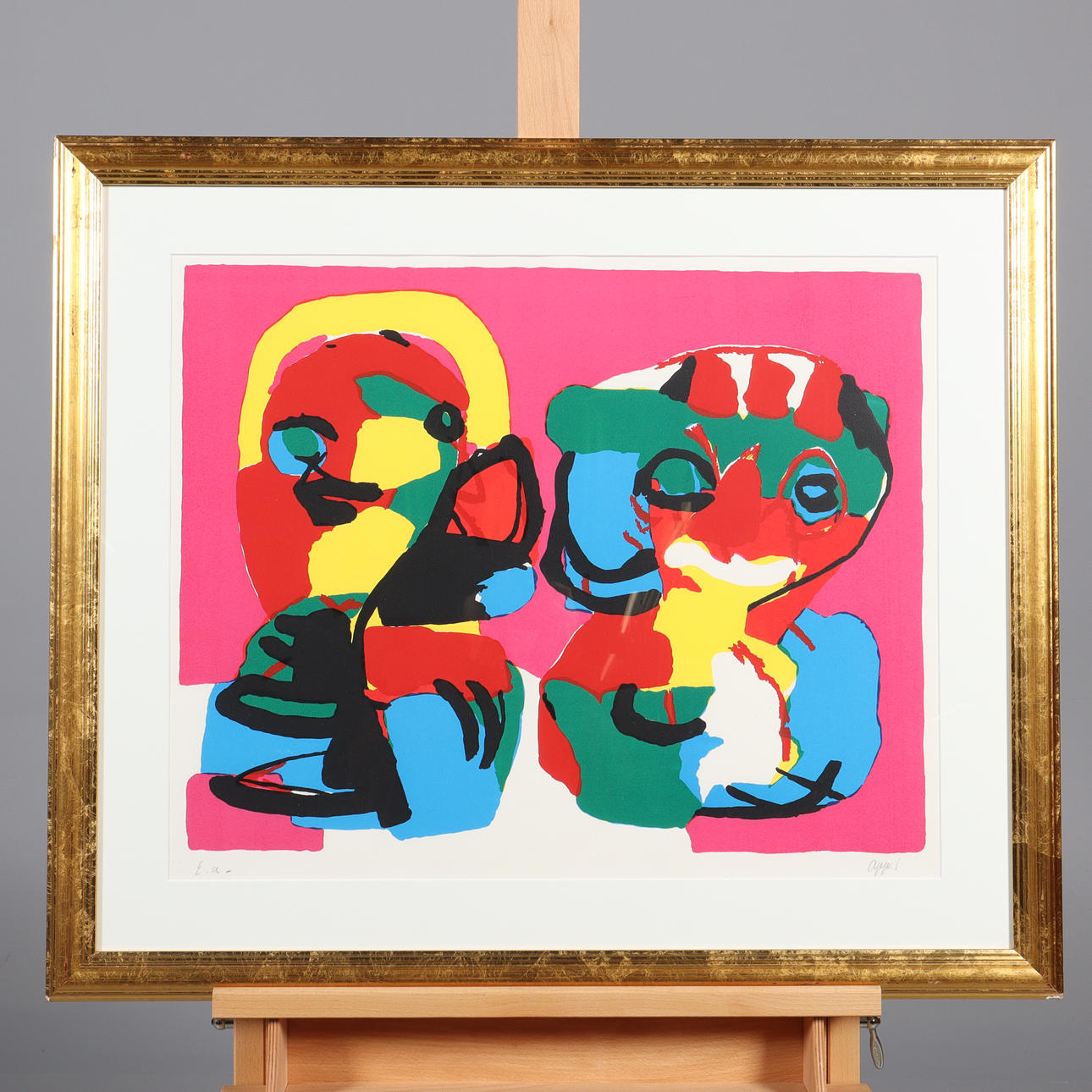 KAREL APPEL. LITHOGRAPHY, Épreuve d'artiste, signed.