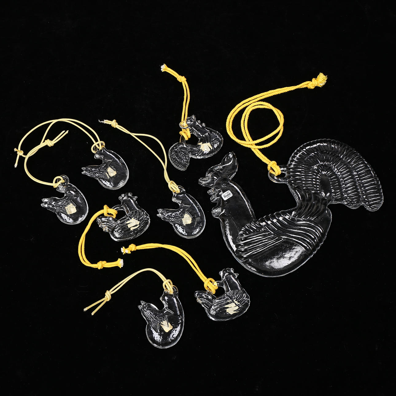 GLASS HANGERS, 8 pcs, Boda.