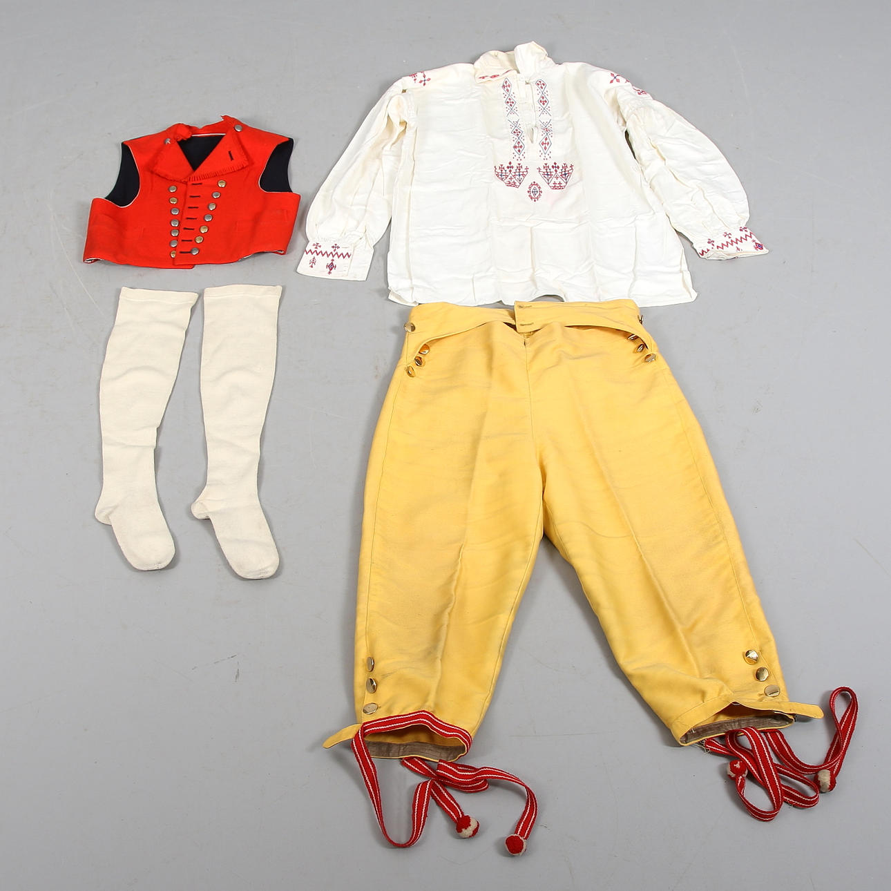 FOLKDRÄKT, herr, 4 delar, komplett. Ny socken, Wärmland. 1800/1900-tal. Storlek ca M/L.