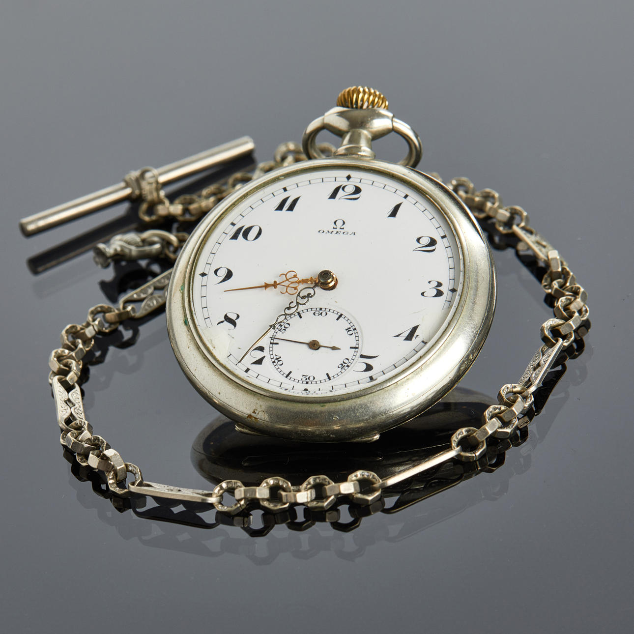 OMEGA, Pocket watch, silver.