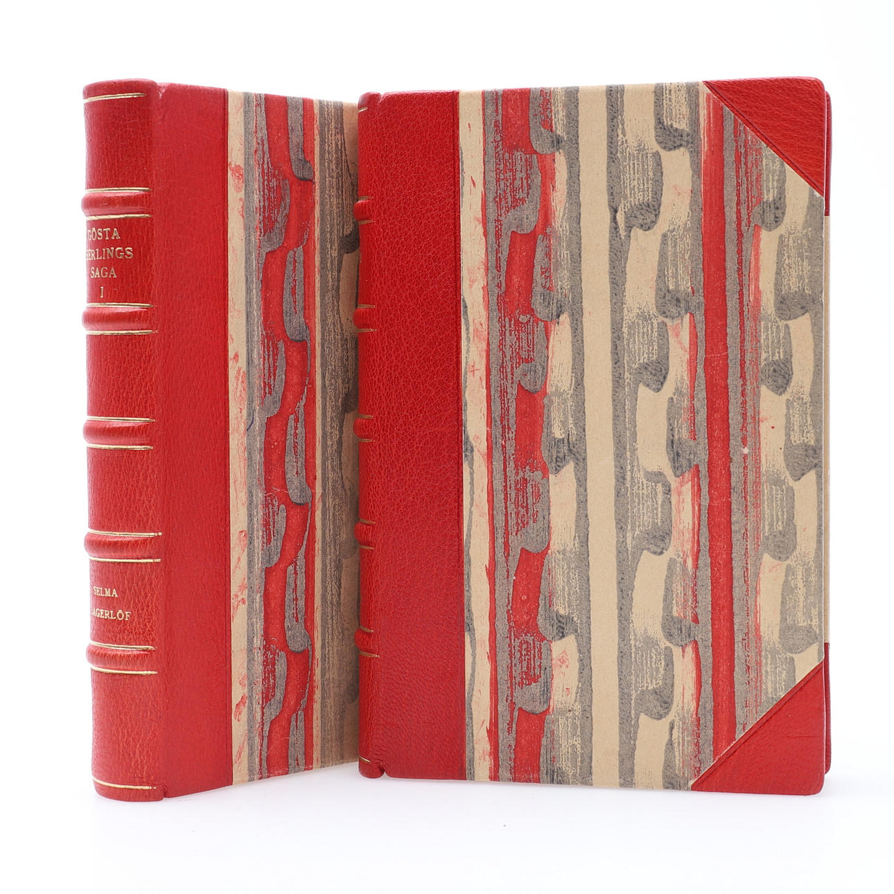 FINE EXAMPLE OF GÖSTA BERLING'S SAGA IN THE ORIGINAL EDITION - SELMA LAGERLÖF'S DEBUT 1891 WITH ALL THE COVERS BOUND.