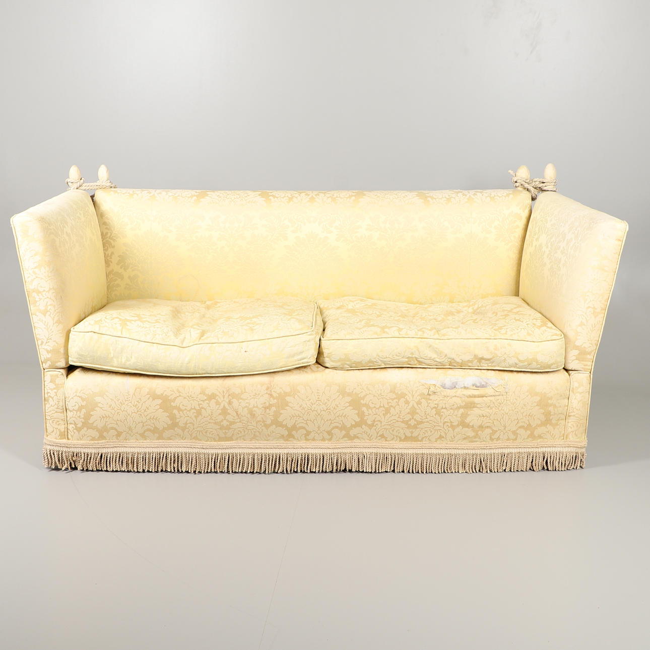 A KNOWLE DROP END SOFA.