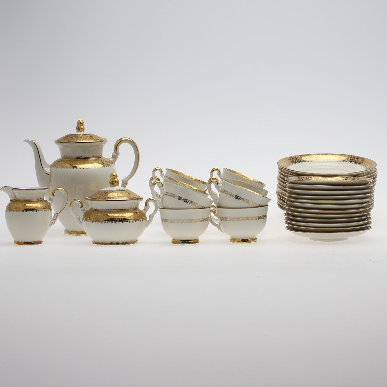 KAFFESERVIS, 39 delar, Mitterteich, Bavaria, 1900-tal.