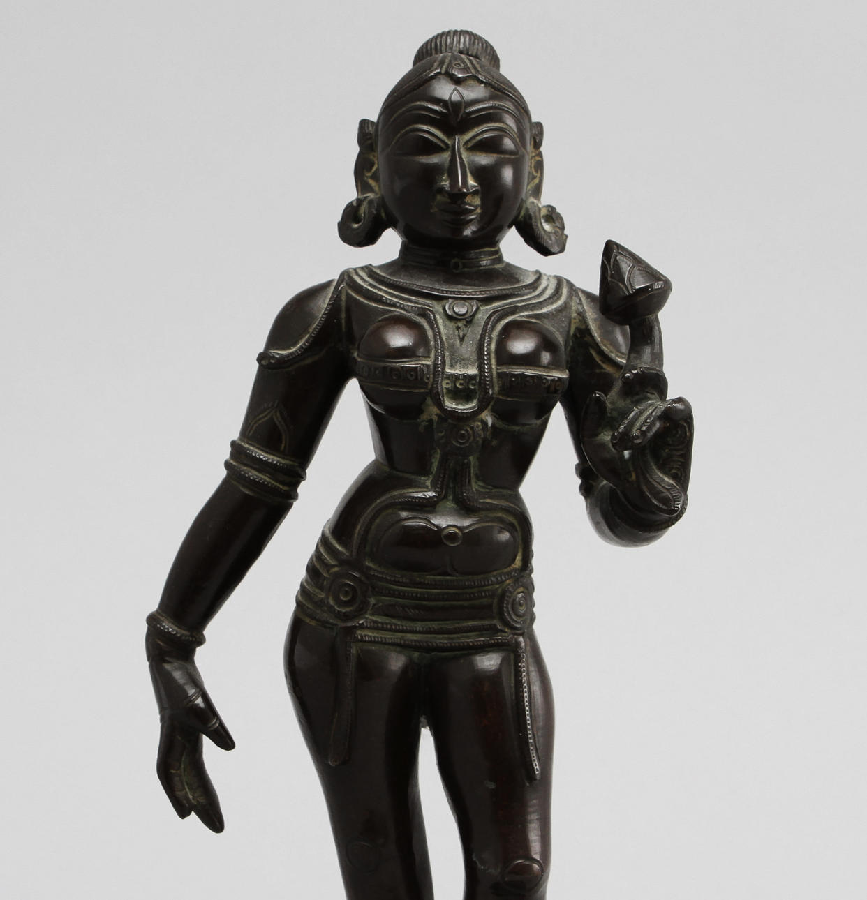 SKULPTUR, brons, Parvati, Indien, 1900-tal.