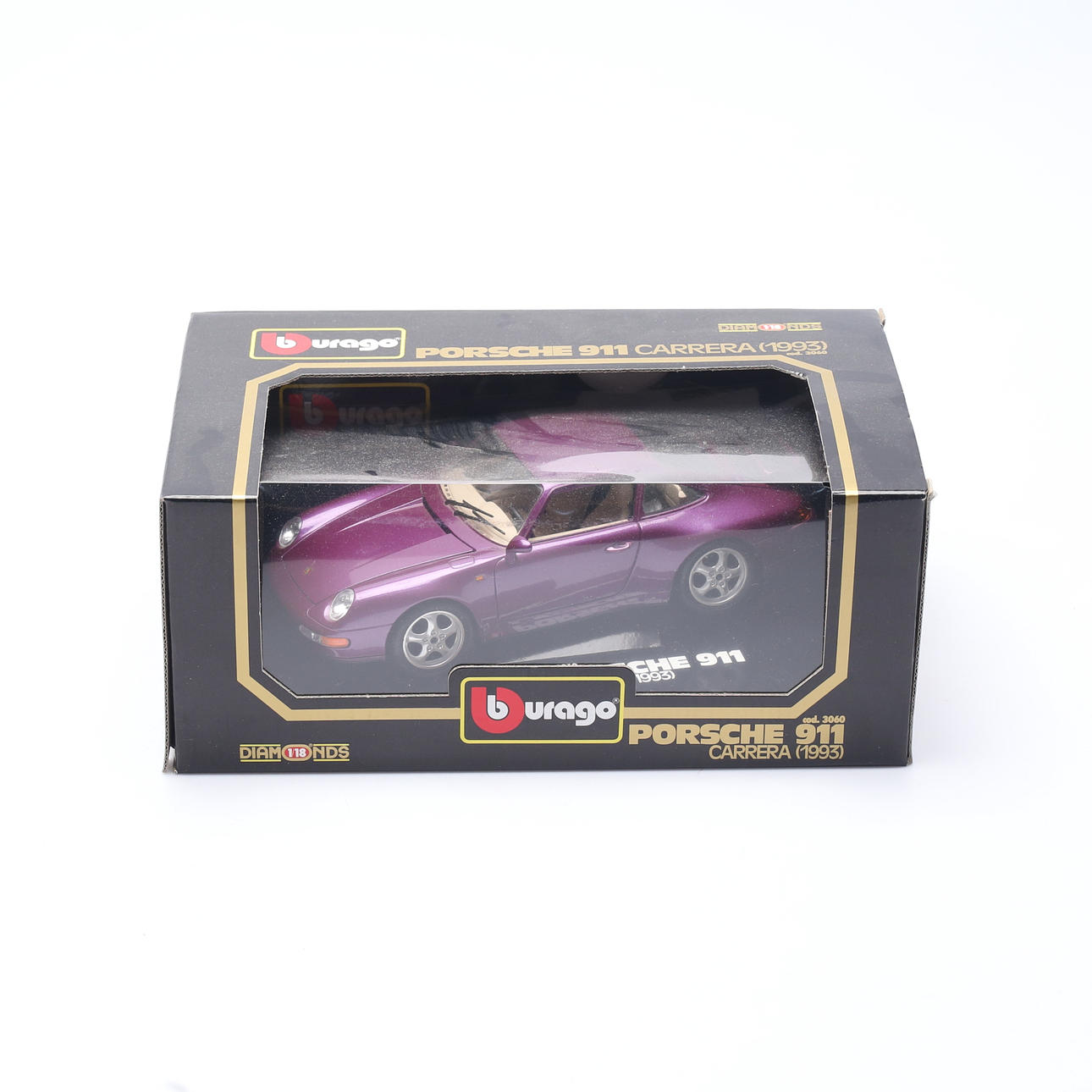 MODELLBIL, skala 1/18, Porsche 911.