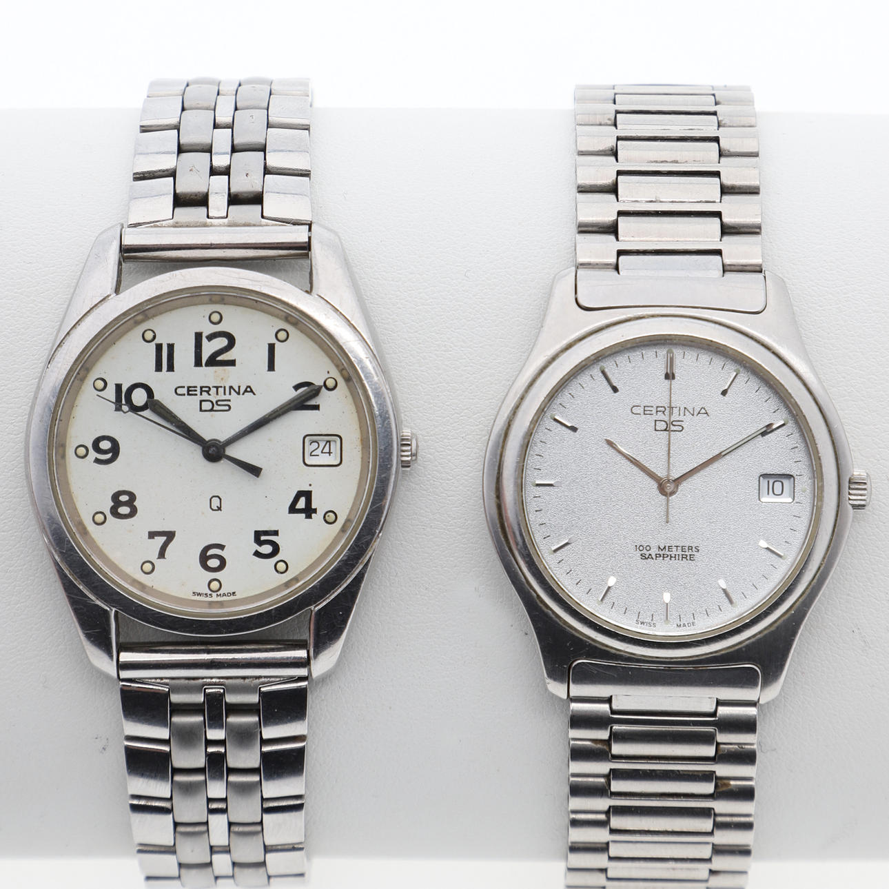 WRIST WATCH, 2 pcs, Certina DS, quartz.