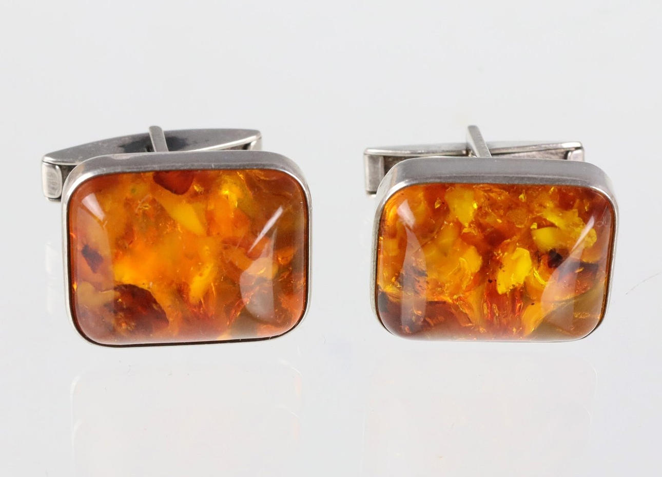 BERNSTEIN MANSCHETTENKNÖPFE, Silber 835.