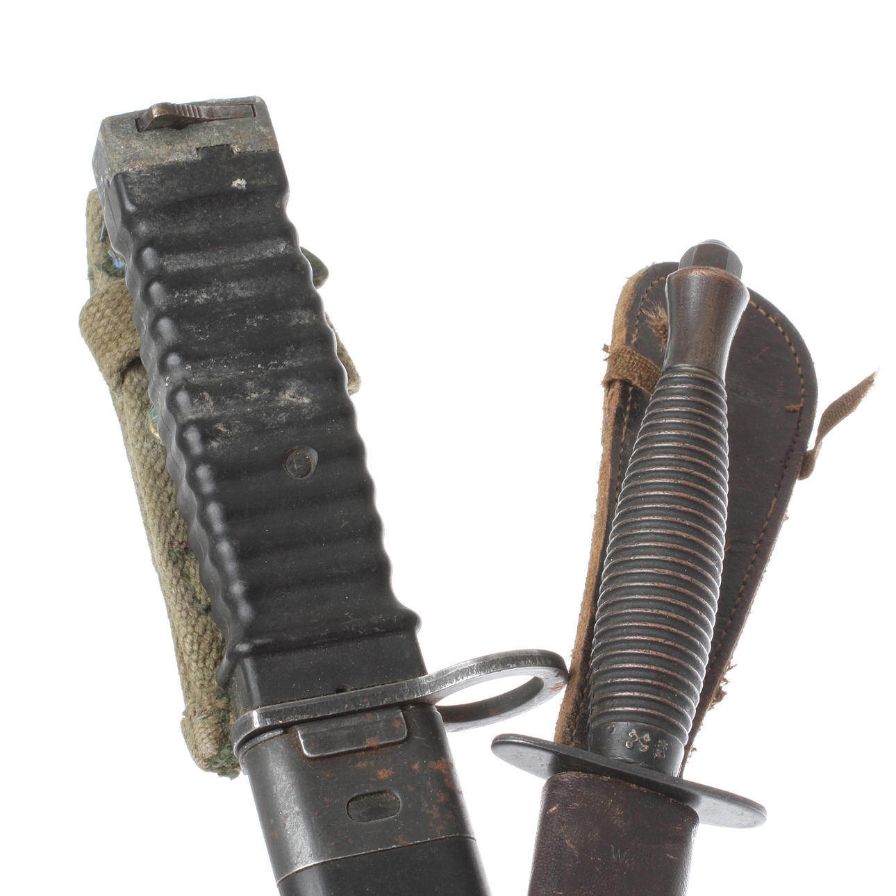 KOMMANDOKNIV Brittisk Fairbairn-Sykes-stil och amerikansk? kniv / bajonett.