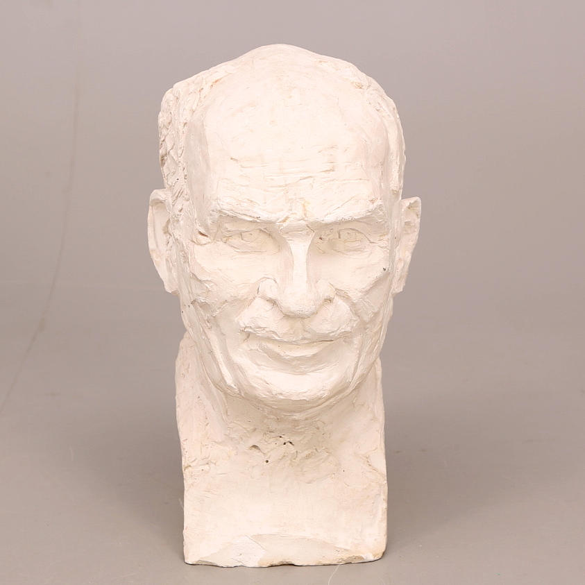 WANJA "NONES" HÅKANSSON. Skulptur, gips, "Håkan".