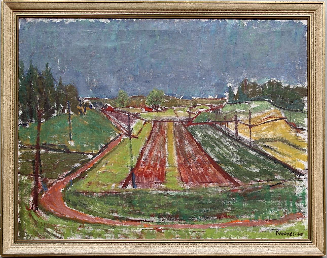PÄR THORELL. Landskap. Olja på duk. Signerad och daterad -48.