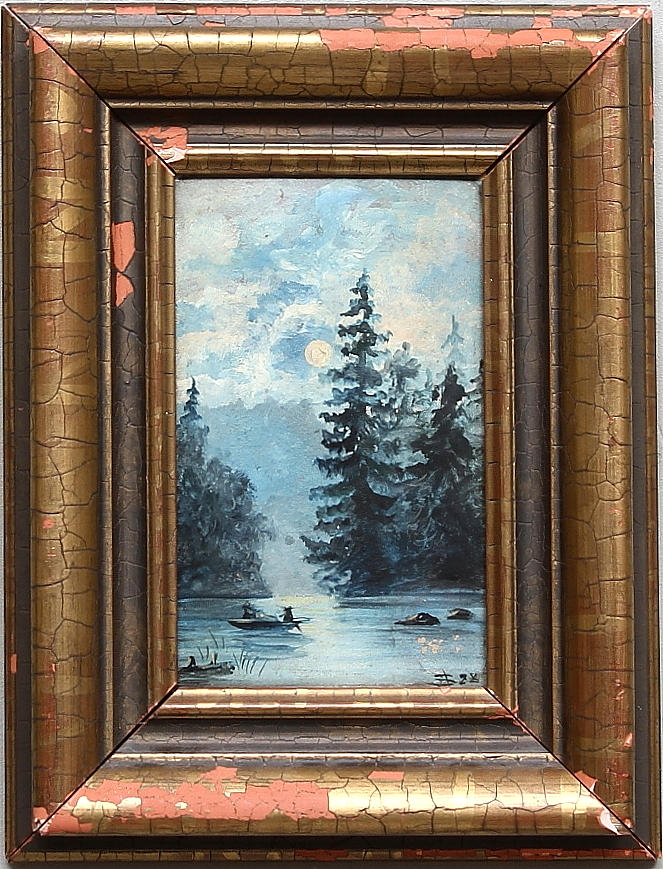 ANSHELM SCHULTZBERG. TILLSKRIVEN. Olja på pannå, monogramsignerad och daterad 88.