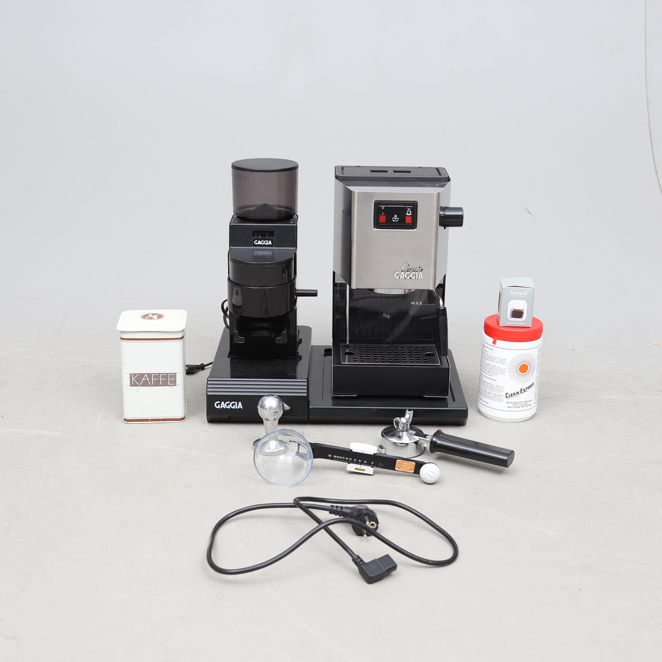 ESPRESSOMASKIN, med kvarn, Gaggia Classic.