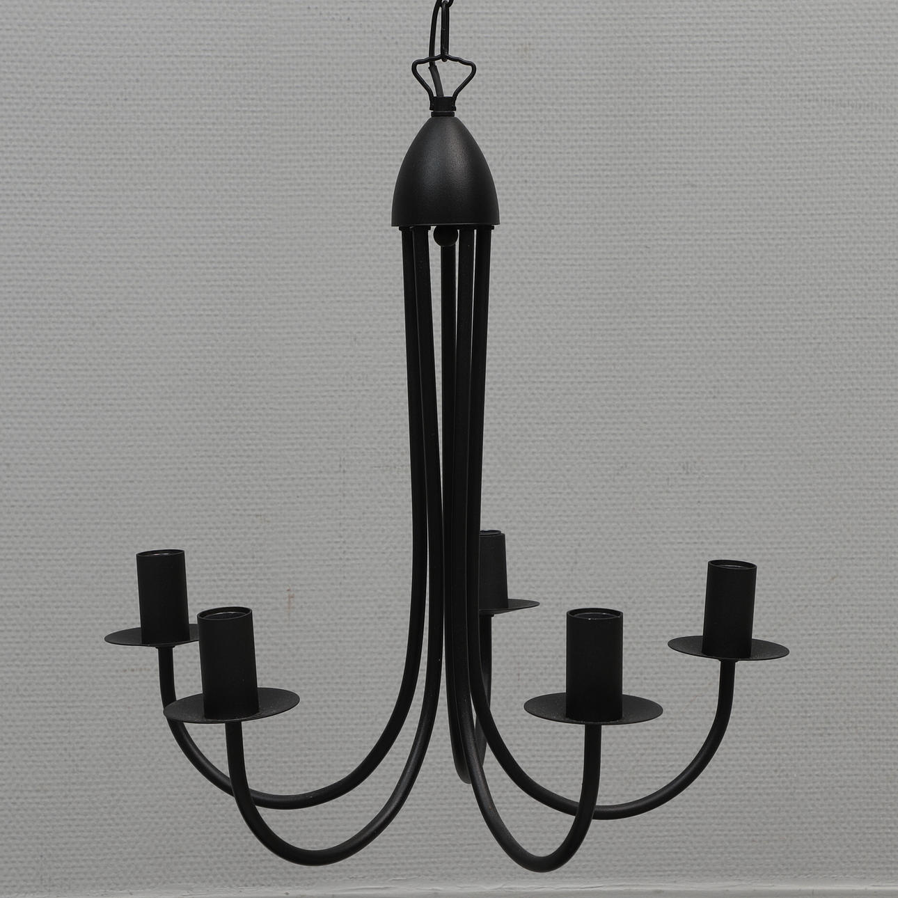 LOFTSLAMPE, sortlakeret metal, "Cloudy", IKEA.