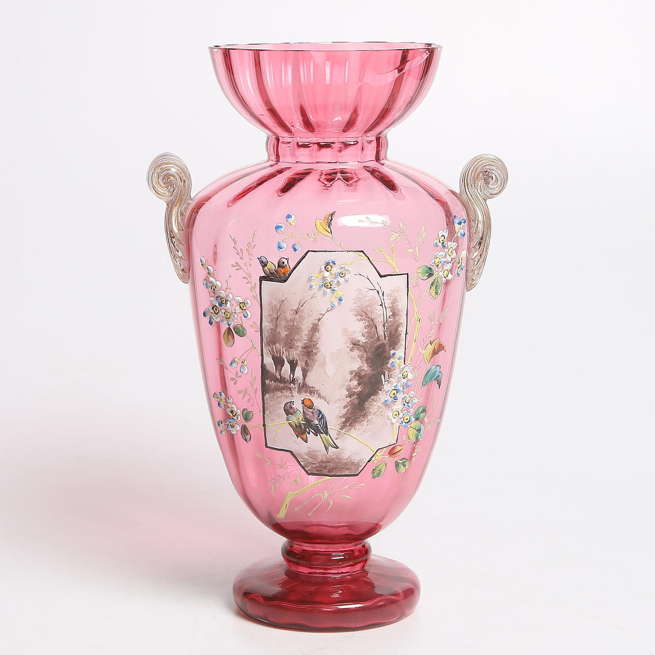 VAS, glas, sannolikt Moser Glassworks, Böhmen. 1800-tal.