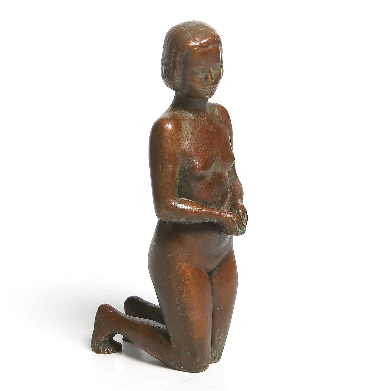 ÖRNULF BAST. Skulptur, brons. Norge. 1900-tal.