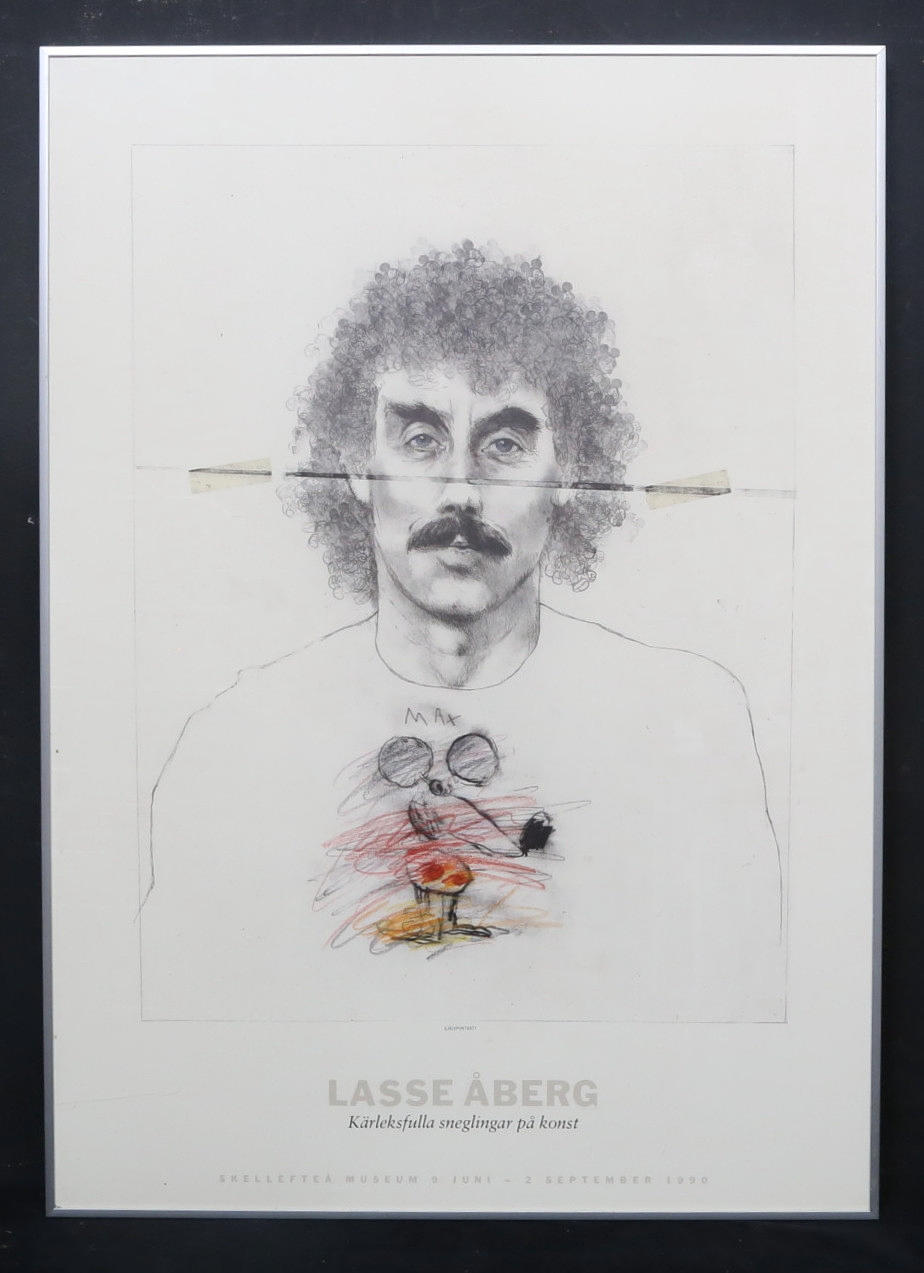 LASSE ÅBERG. Exhibition posters, 2 pcs.