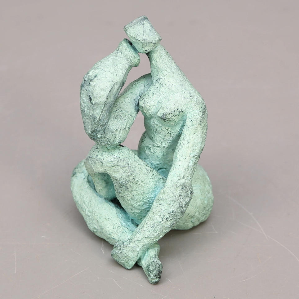 WANJA "NONES" HÅKANSSON. Skulptur, brons, "Nude" signerad.