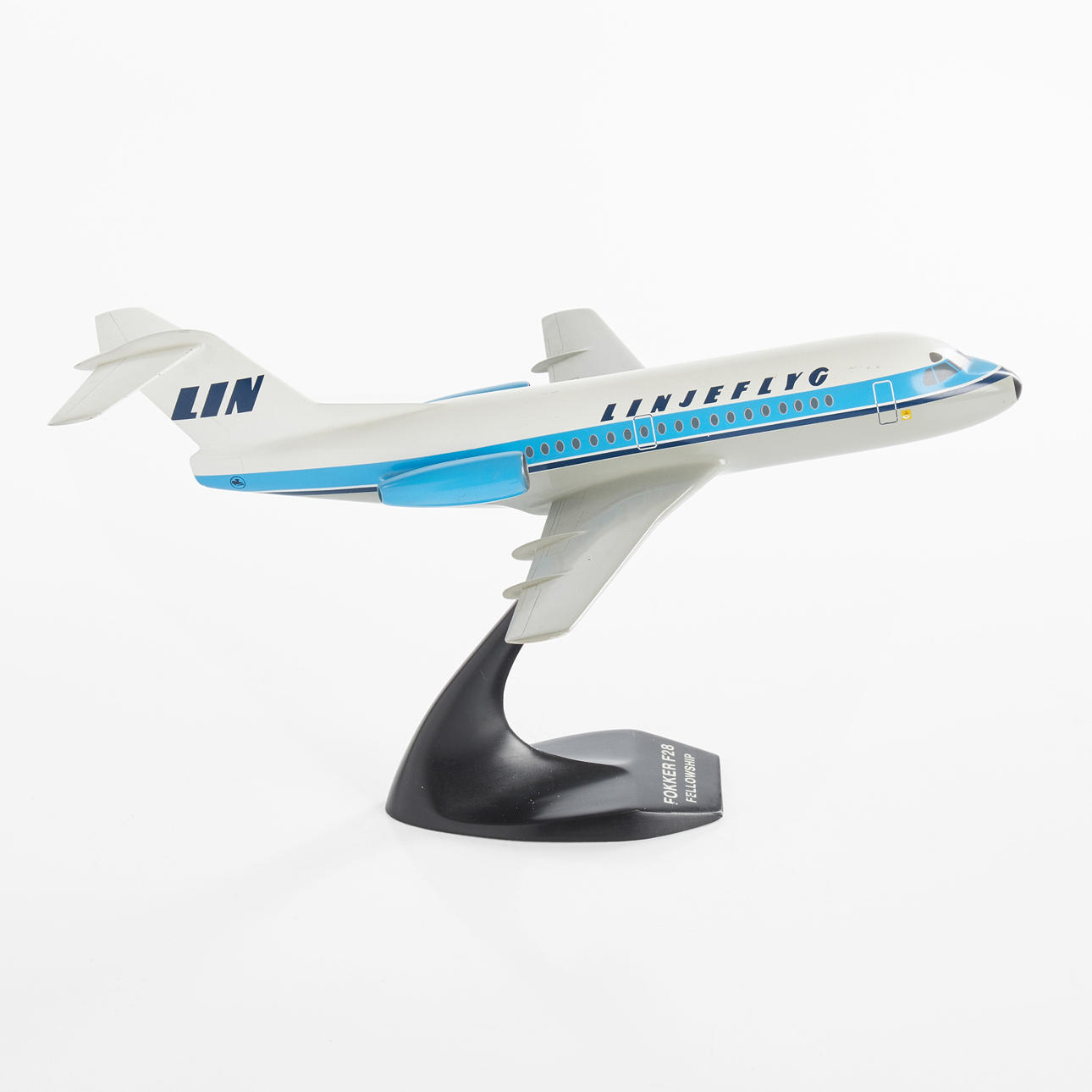 AIRPLANE MODEL, Matthys M. Verkuyl, Holland. Fokker F28, Fellowship "Linear flight".