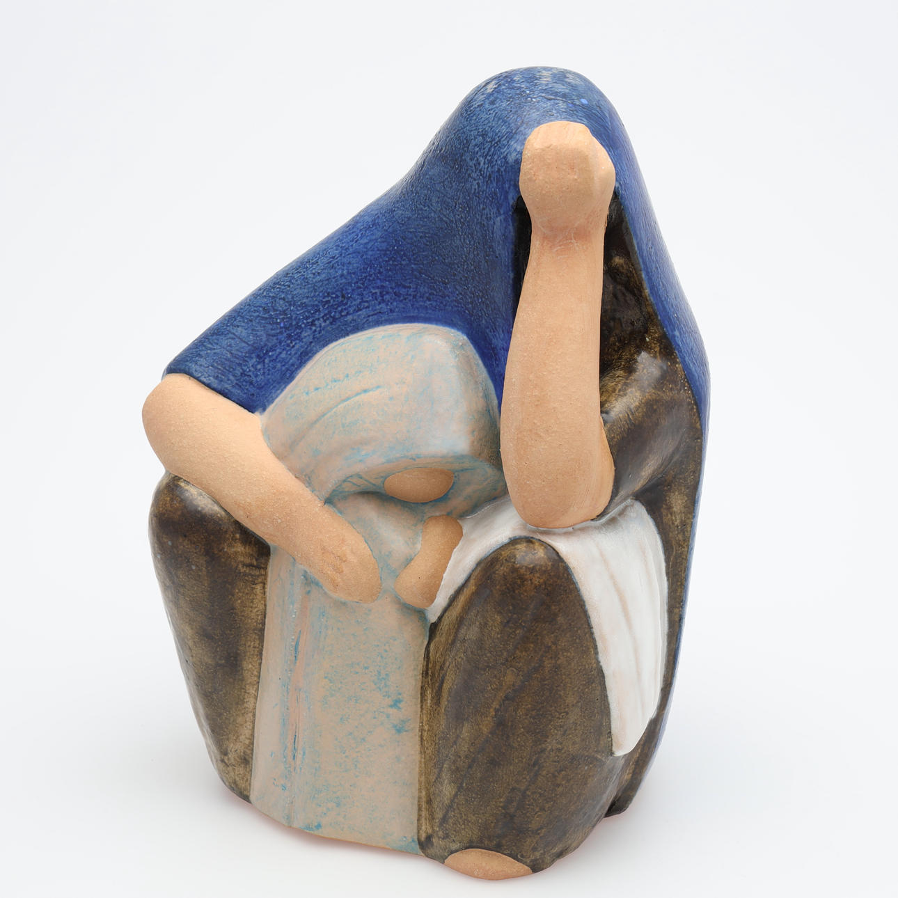 LISA LARSON. FIGURA, "Mujer árabe", gres chamota, Gustavsbergs Studio.