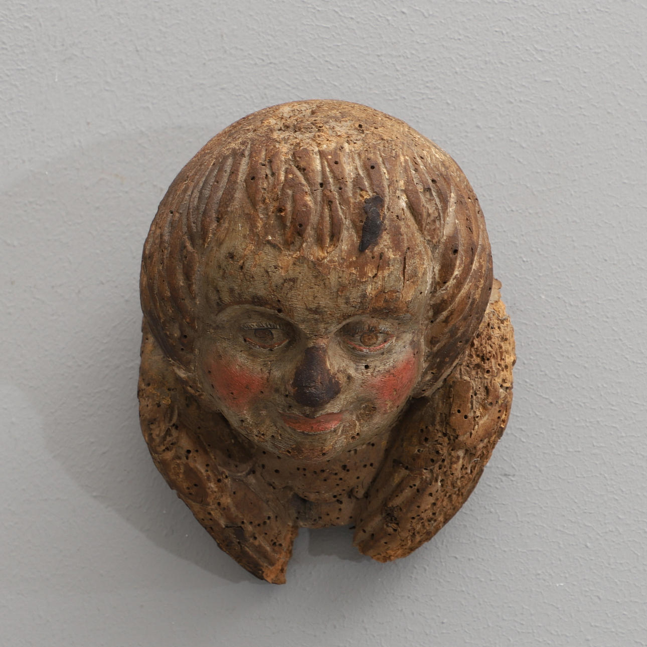 SKULPTUR, træ, engel, barok.