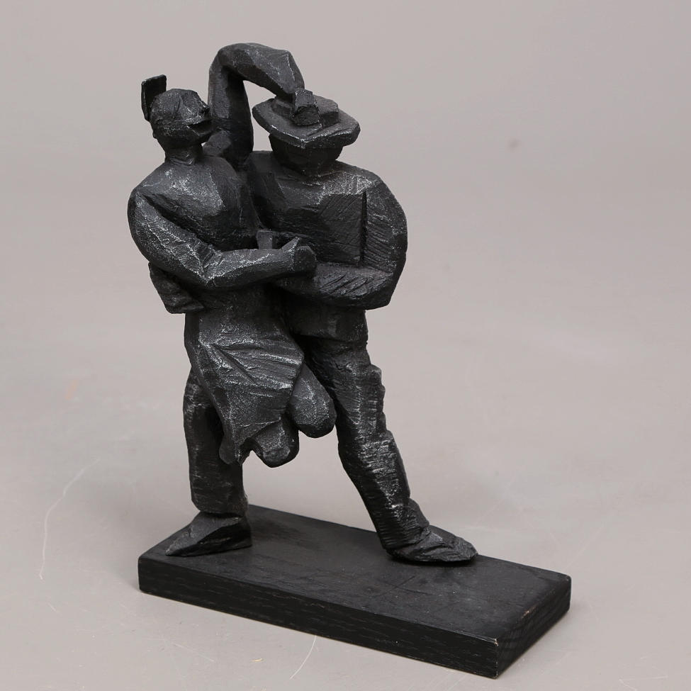 WANJA "NONES" HÅKANSSON. Skulptur, infärgad lättmetall, "Tango Argentino", I/V, signerad och daterad 2002.