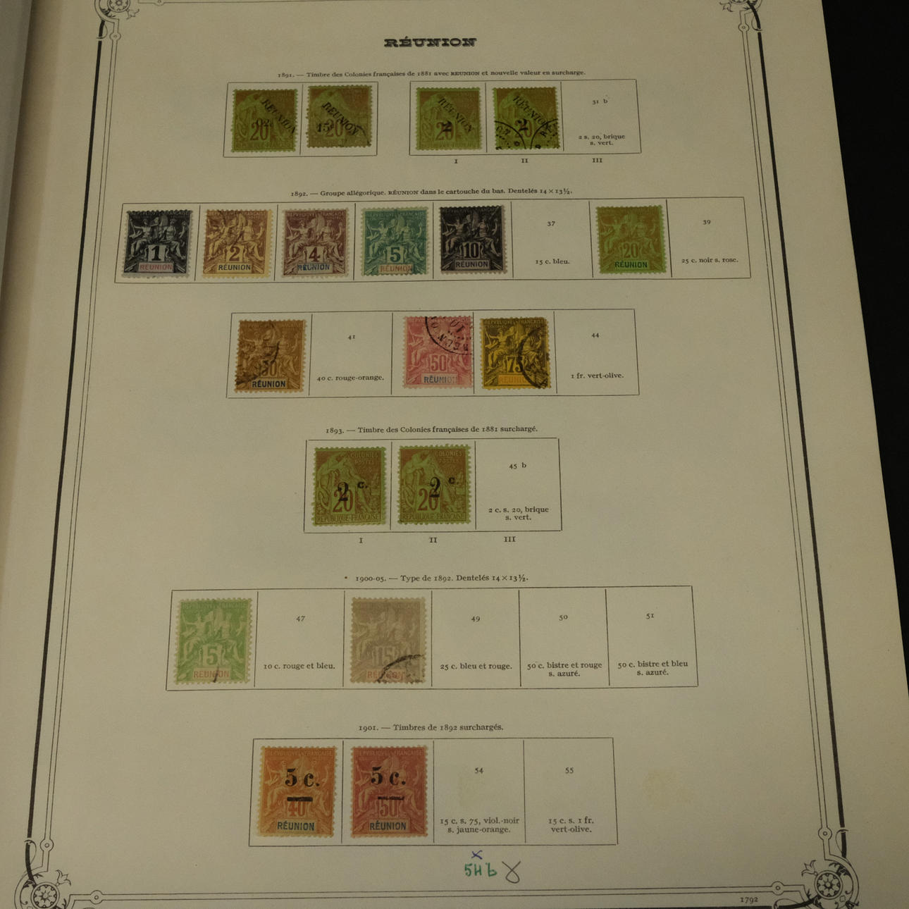 SAMLING FRIMÄRKEN, FRANSKA KOLONIER.