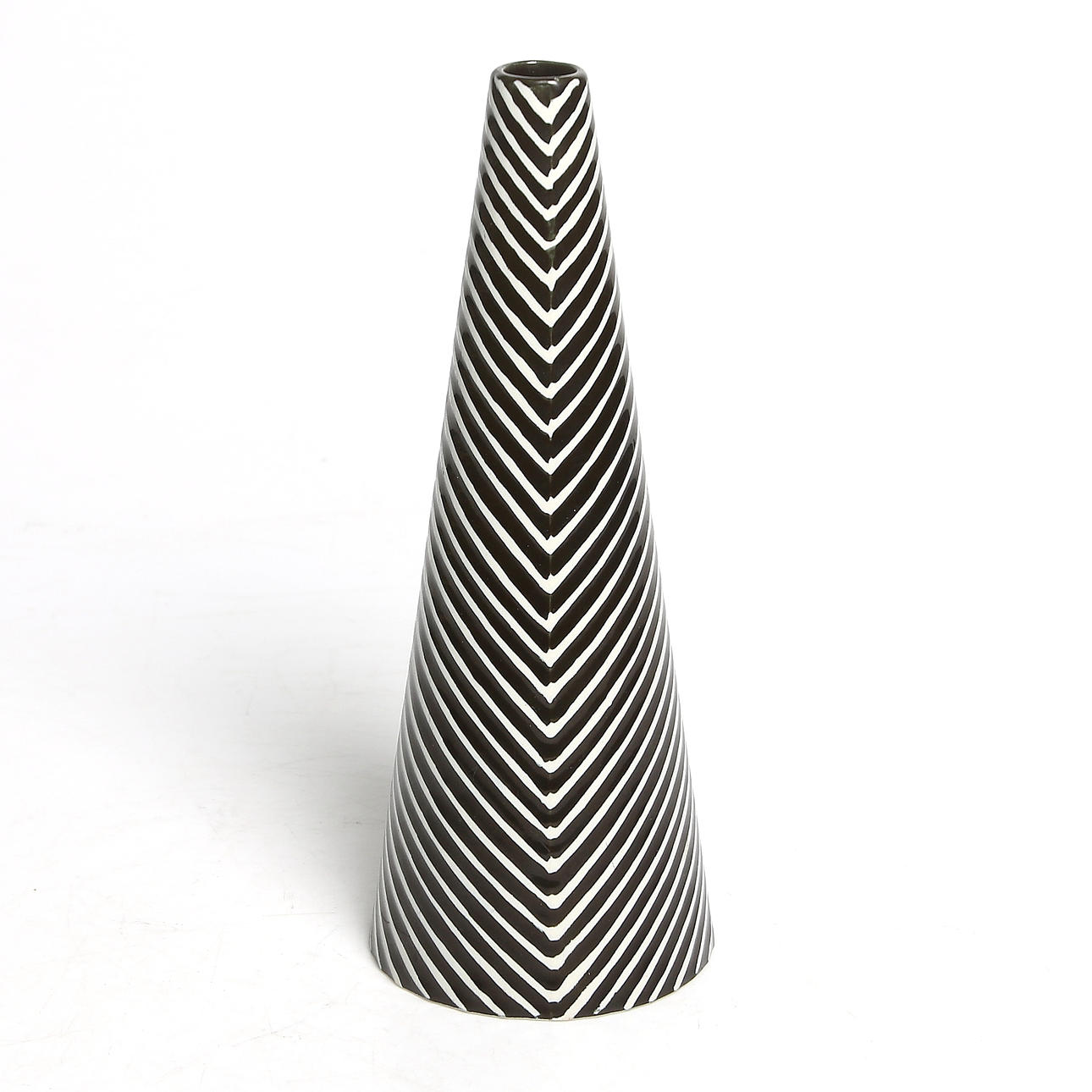 STIG LINDBERG. Vas, stengods, "Domino", Gustavsberg. 1950-tal.