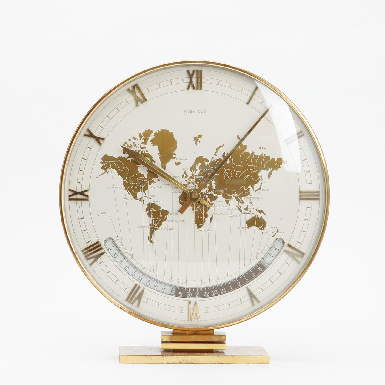 RELOJ DE MESA, Kienzle, Automático, Alemania, mediados del siglo XX.