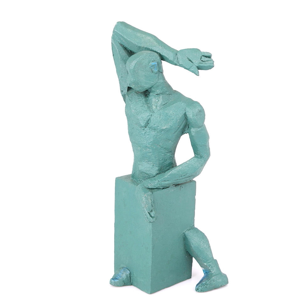 WANJA "NONES" HÅKANSSON. Skulptur, infärgad lättmetall, signerad.