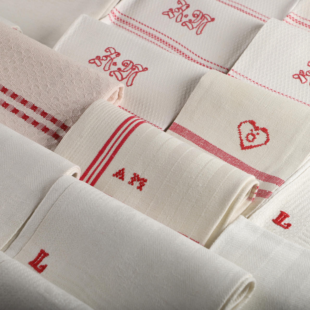 TOWELS, 20 pieces, linen, 1900s.