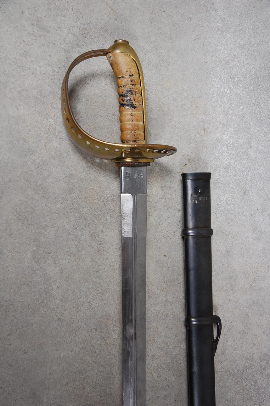 SABEL, Mod 1893, nummeriktig, E Svalling, märkt H.K G.M Eskilstuna.