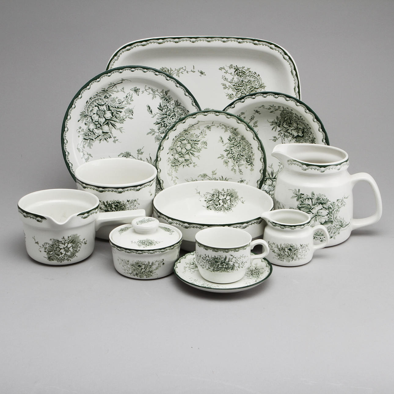 SERVIS "GRÖNA ANNA", 63 delar, Rörstrand.