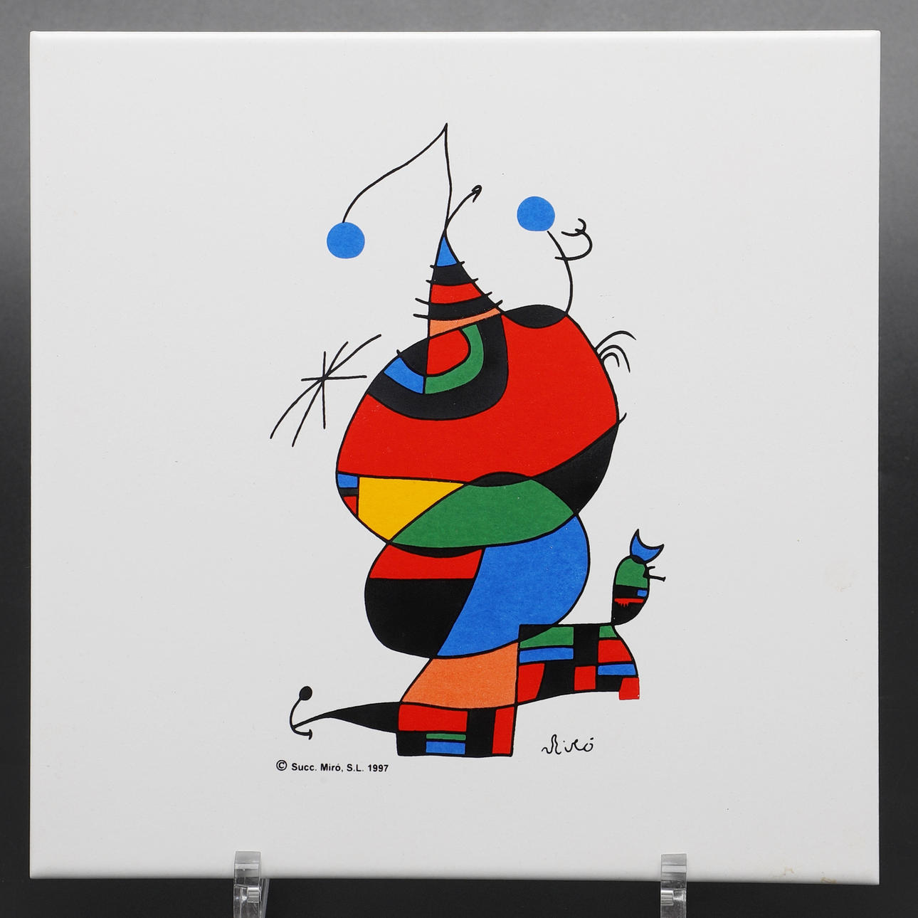 TILE, graphics after Joan Miró, 1997.