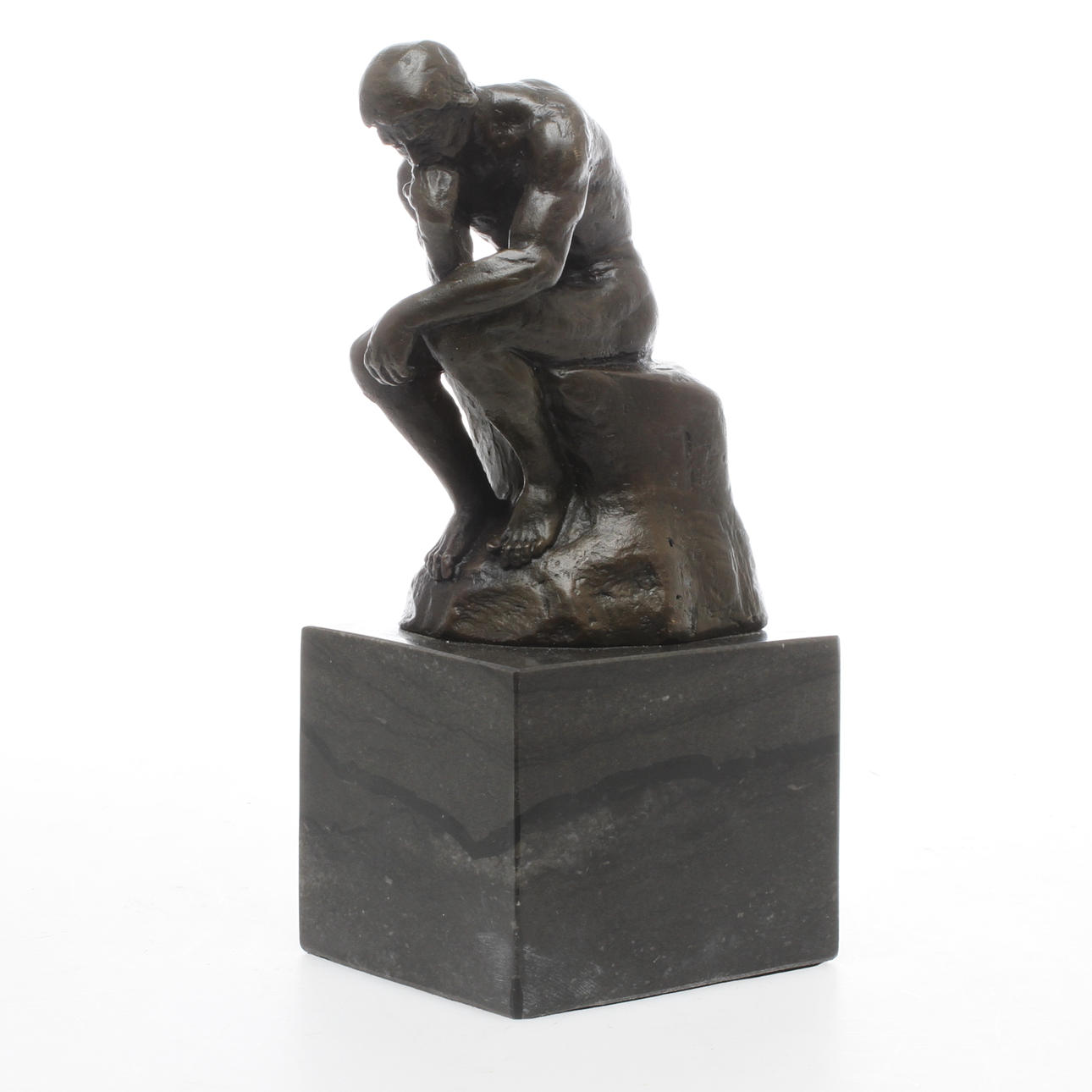 SKULPTUR, brons, efter Rodins Tänkaren, 2000-tal.