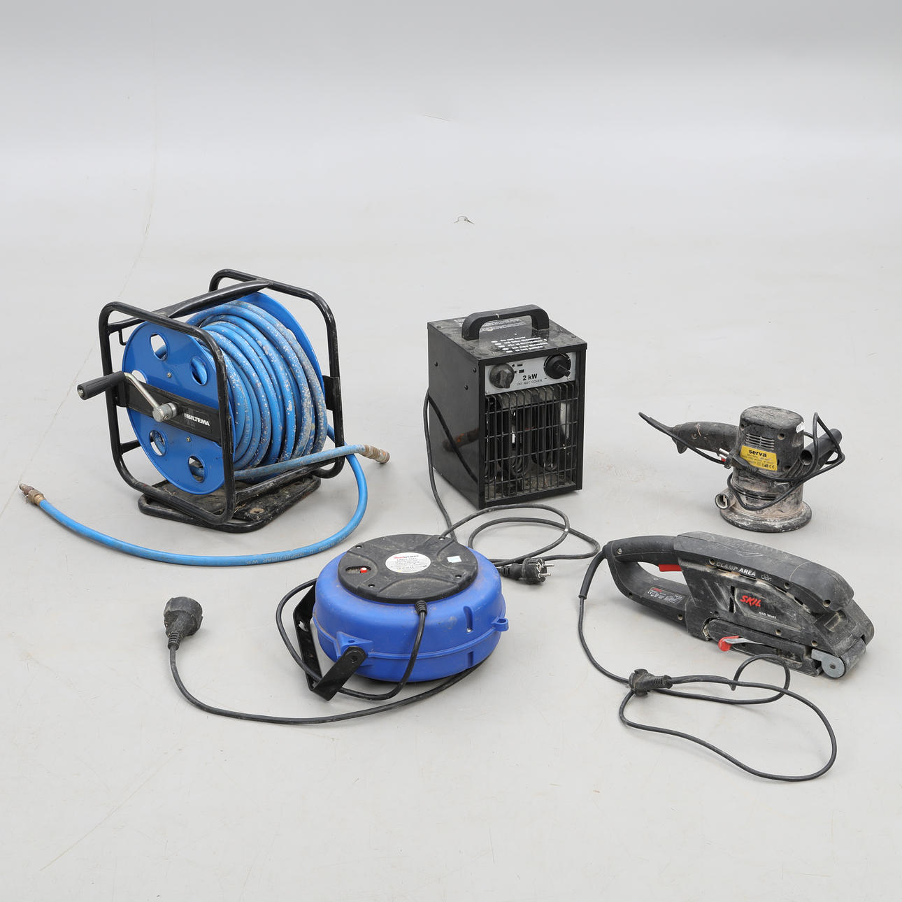 ELECTRICAL TOOLS and cord winder or hose winder.