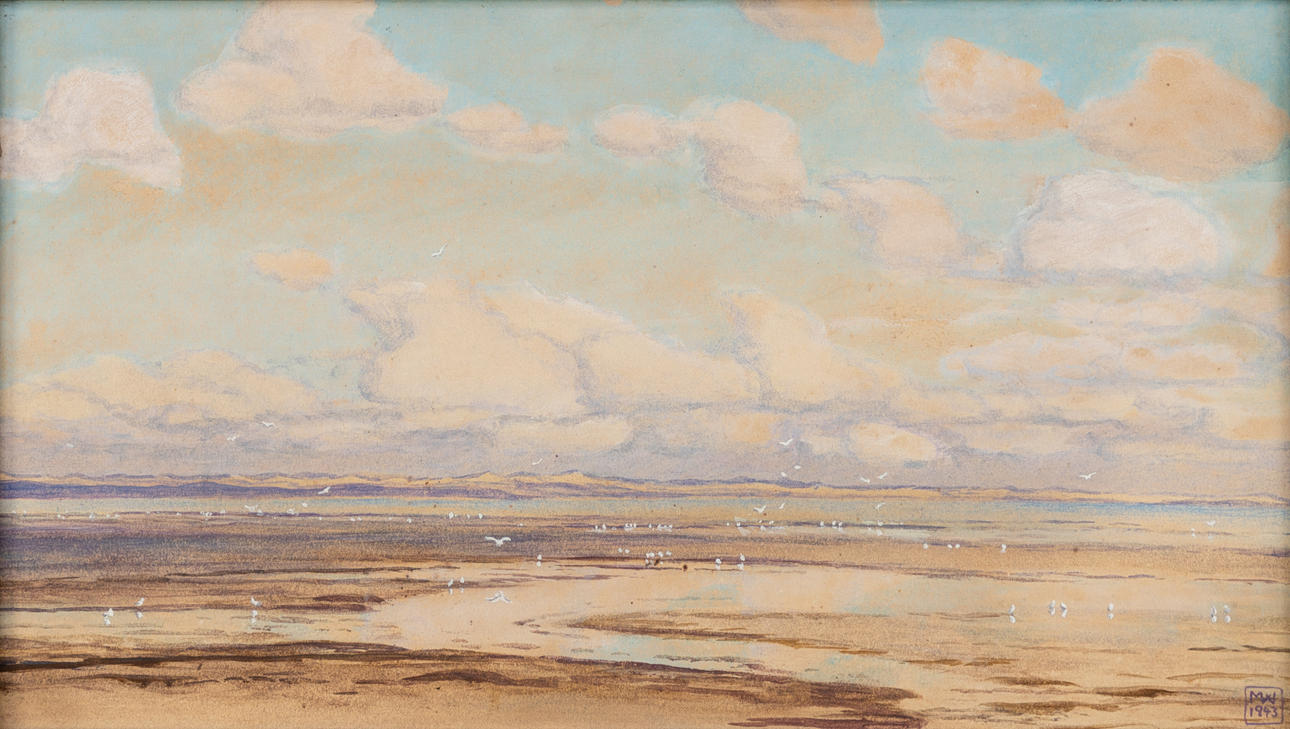 MAGNUS WEIDEMANN (1880-1966). Ebb before Keitum.