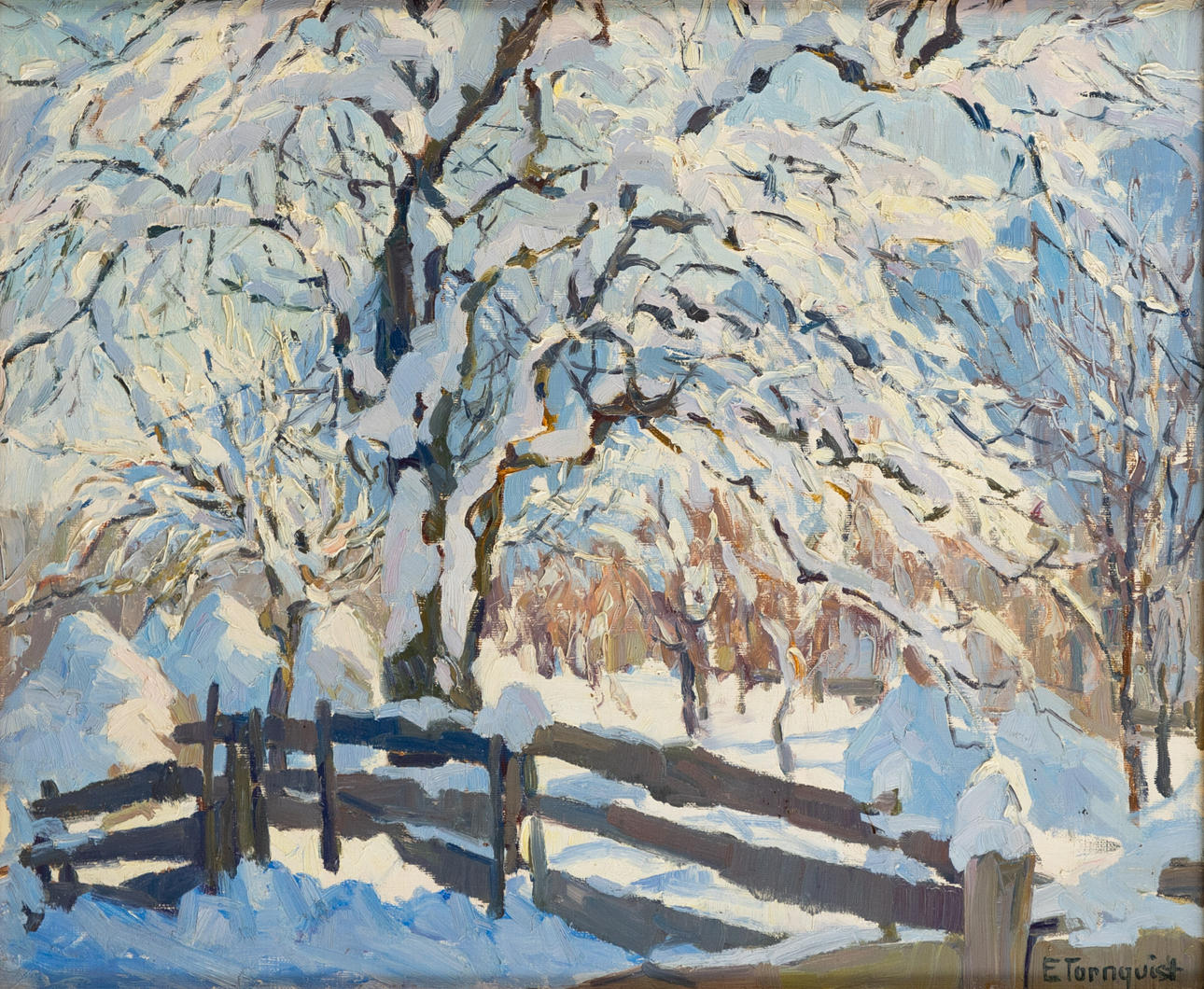 ELLEN TORNQUIST (1871-1944). Schneelandschaft.