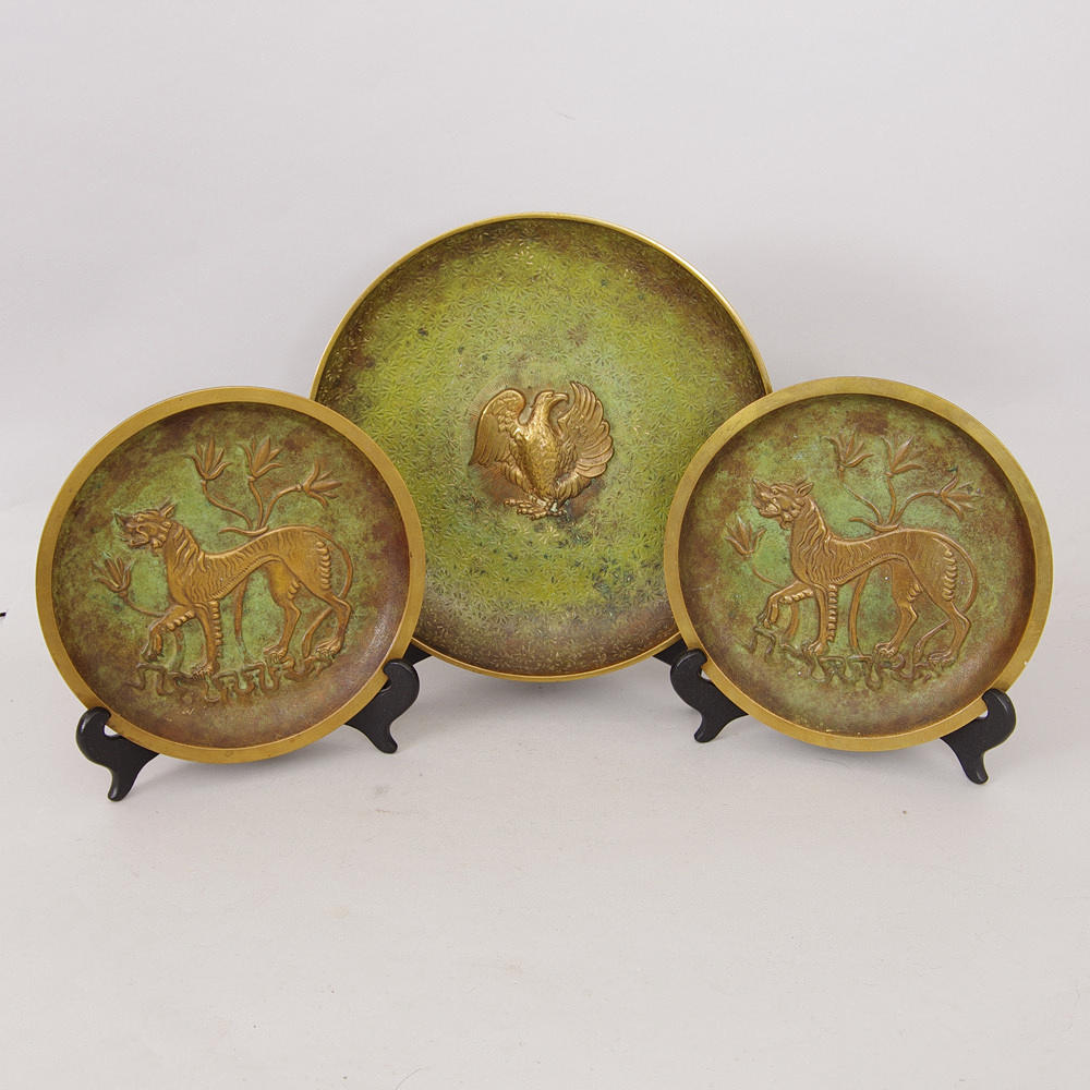 FAT, 3 stycken, brons, Tinos Danmark.