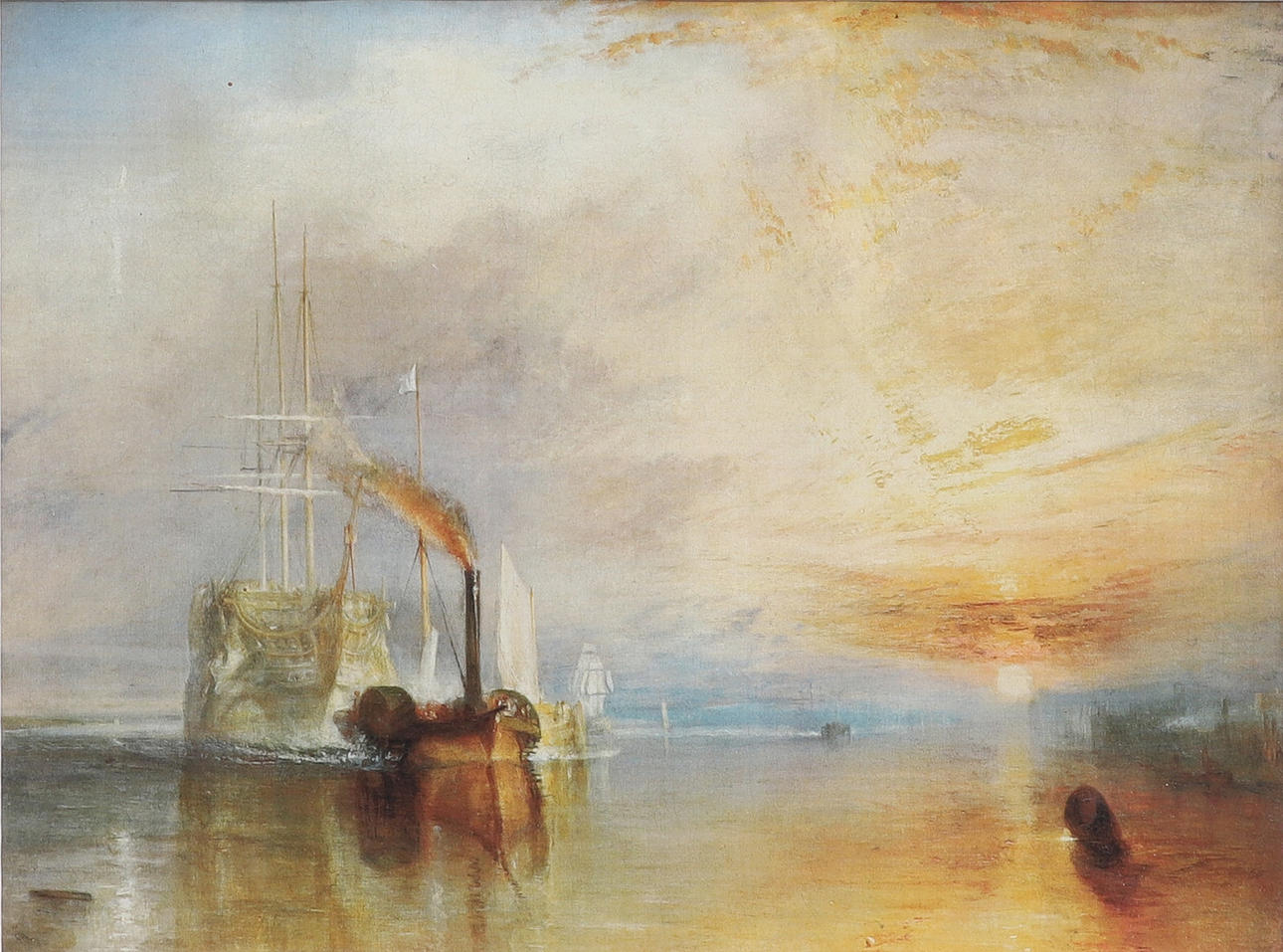 J.M.W TURNER (BRITISH, 1775-1851). STRIDERNA TEMERAIRE.