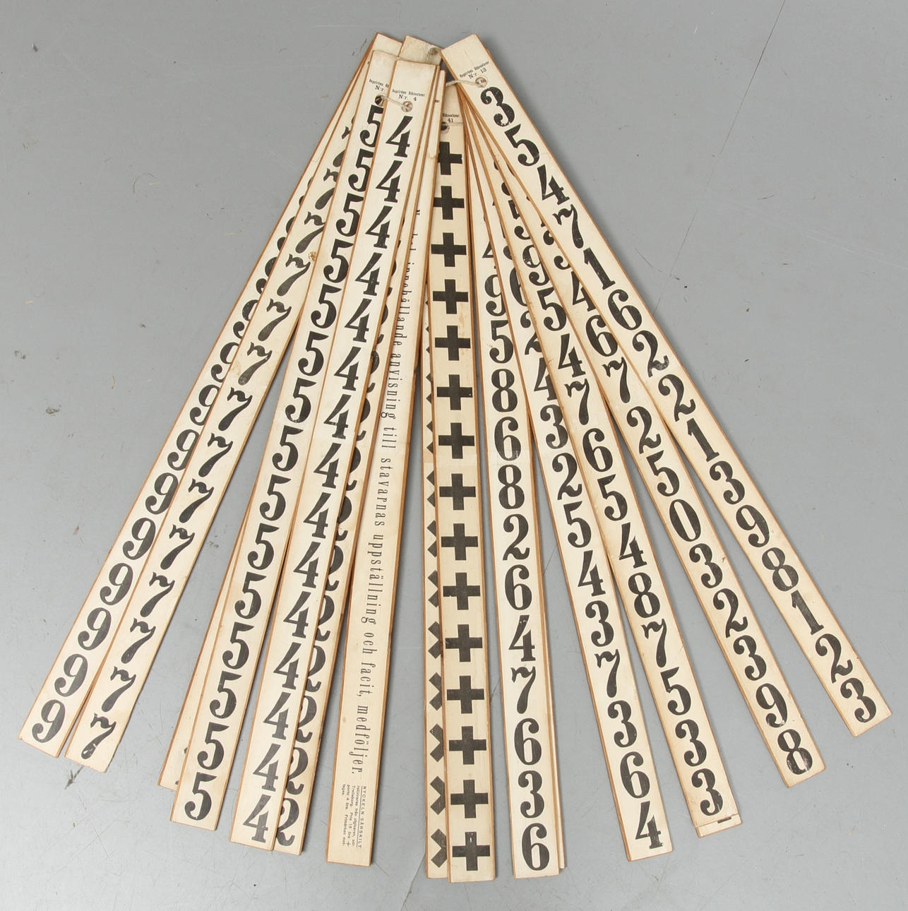 RÄKNESTAVAR, 16 st, Hagströms.