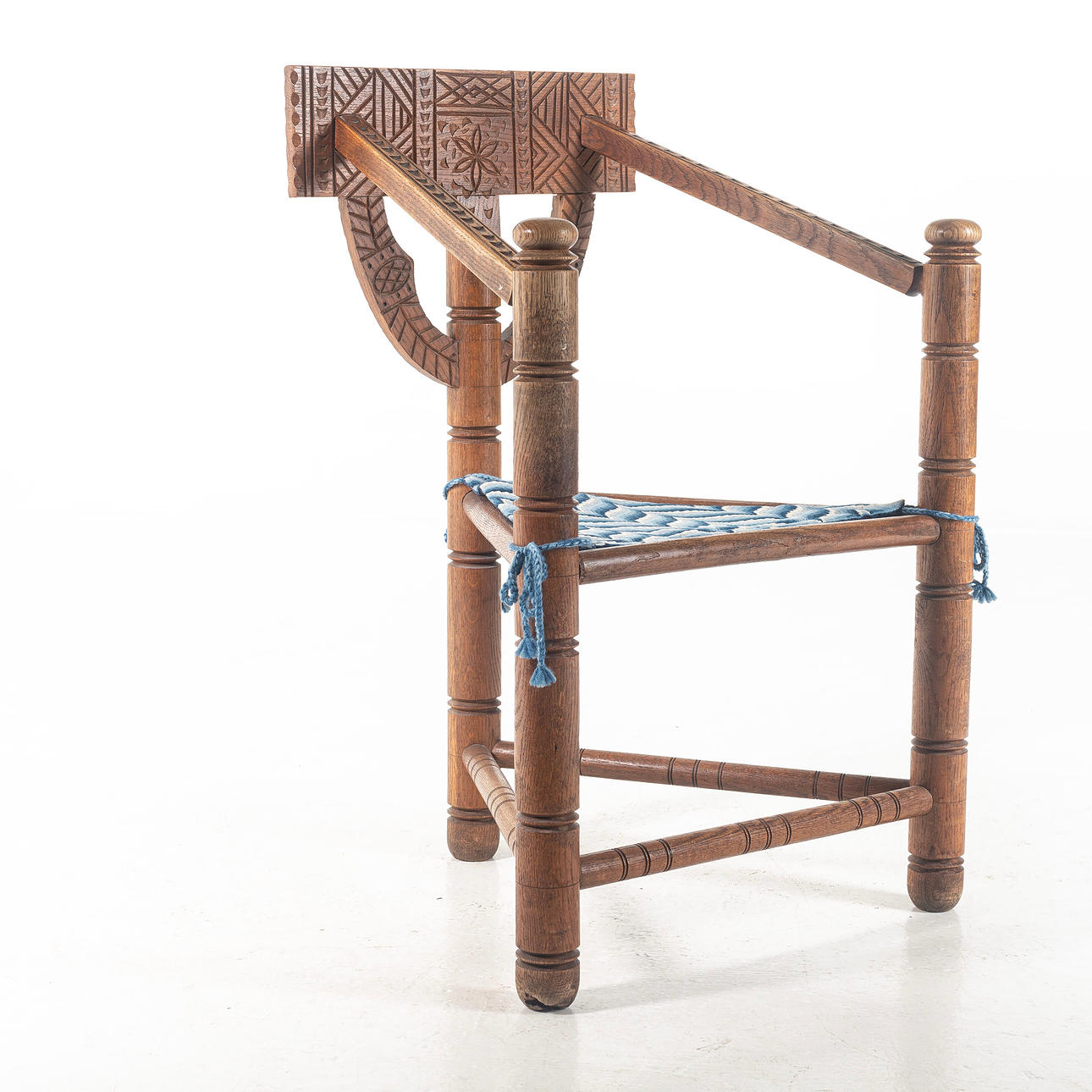 SILLA MONJE, roble, siglo XX.