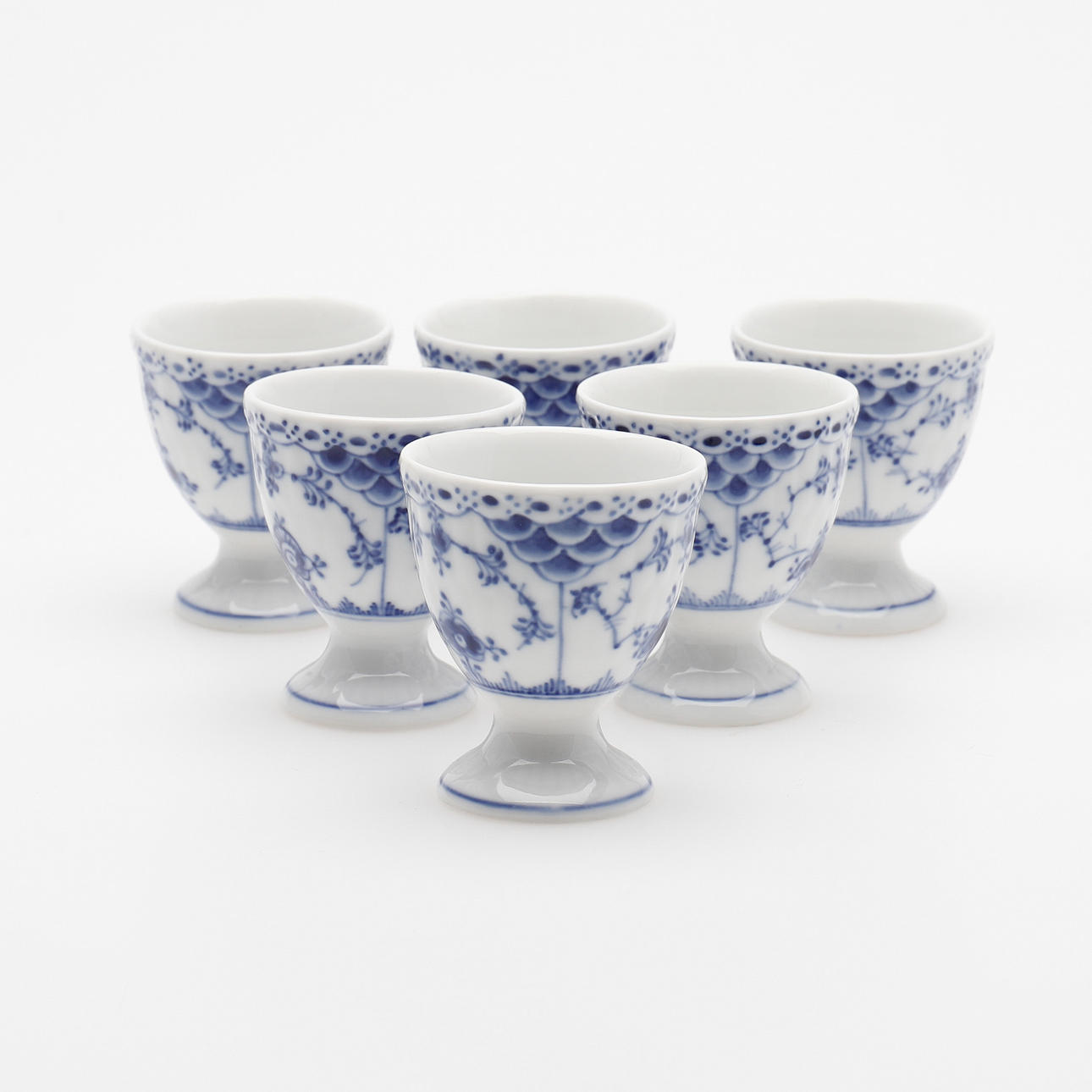 EIERBECHER, SIX SICK, MUSCHEL MÄNNCHEN, ROYAL COPENHAGEN.