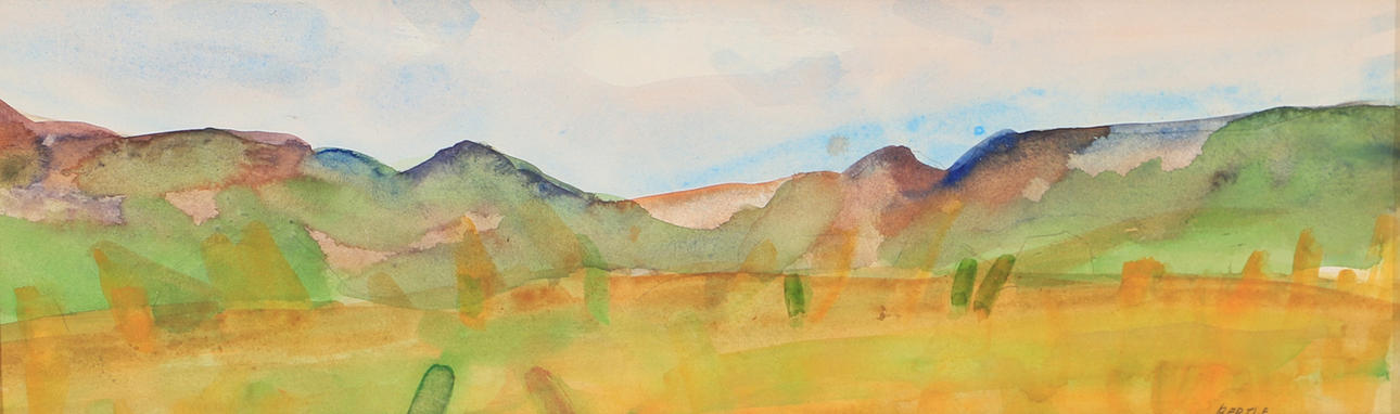 LARS BERTLE. "Bohuslän", akvarelli, signeerattu Bertle.