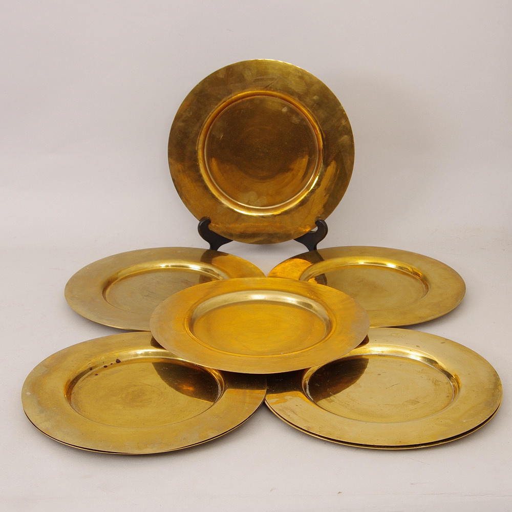 KUVERTTALLRIKAR, 10 stycken, mässing.