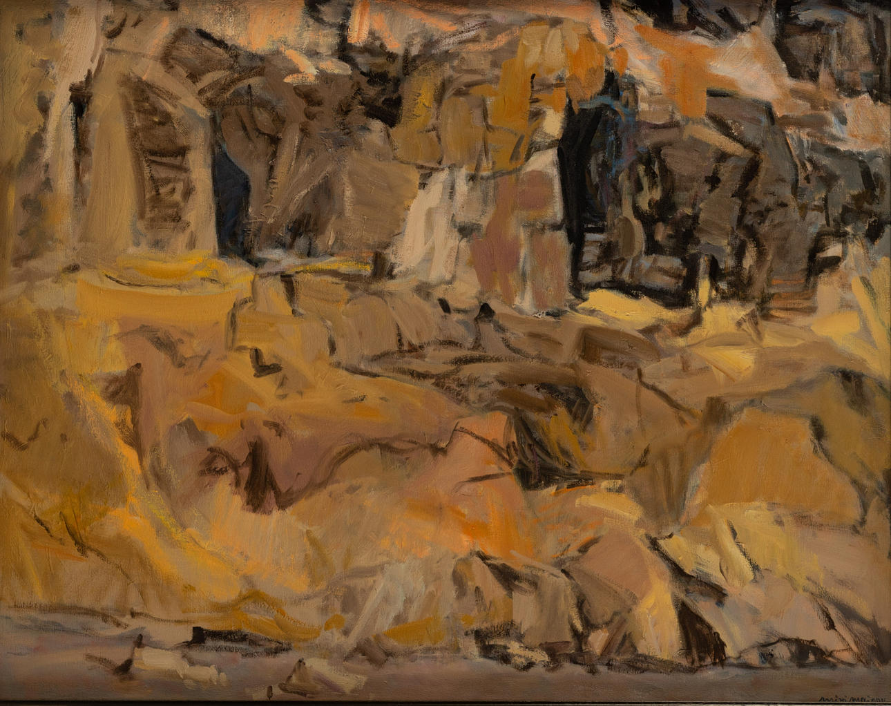 BAUDILIO MIRÓ MAINOU (1921-2000). acantilado.