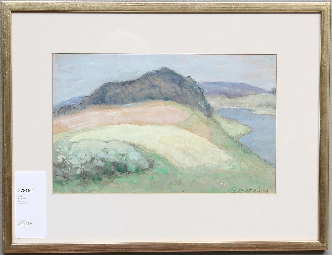 ANTS MURAKIN. Gouache, signerad.